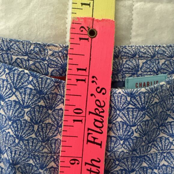 CARTONNIER ANTHROPOLOGIE Womens Pants 4 Blue Charlie Trouser Seashell Preppy - Picture 12 of 15